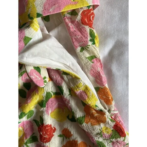 MANGO Women’s Pradera Colorful Floral Belted Lined Mini Skirt Size XL - Picture 10 of 10